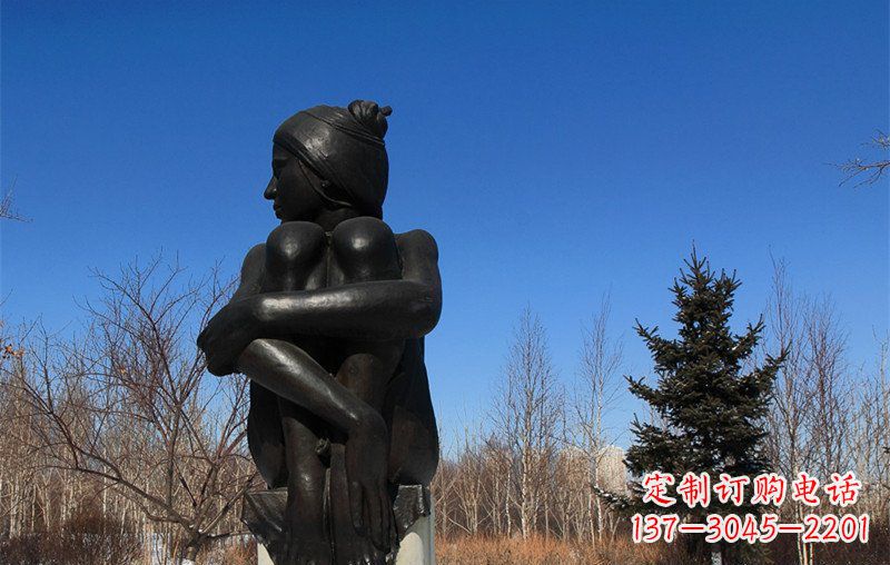 泰安浪漫优雅的女孩铜雕