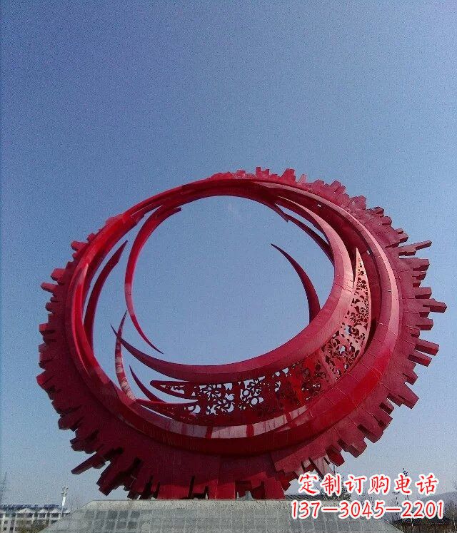 泰安精致而又引人注目的不锈钢齿轮雕塑