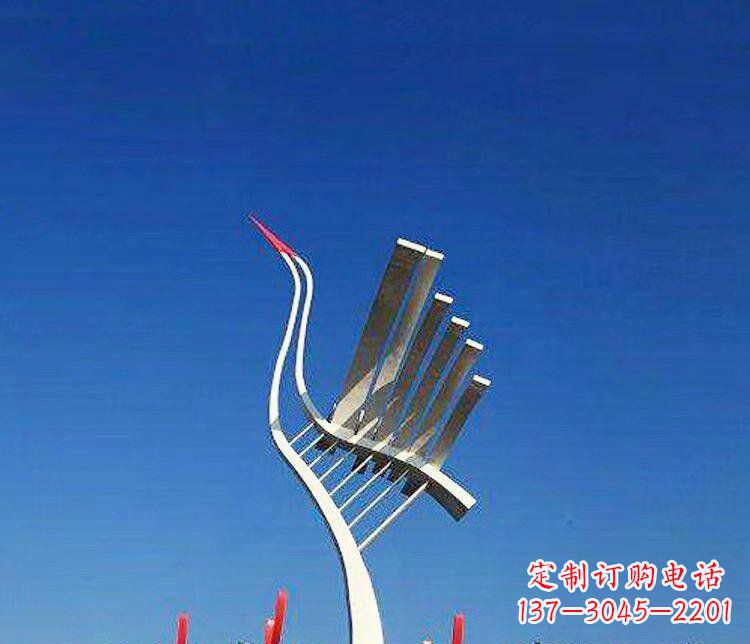泰安丹顶鹤景观雕塑,完美定制