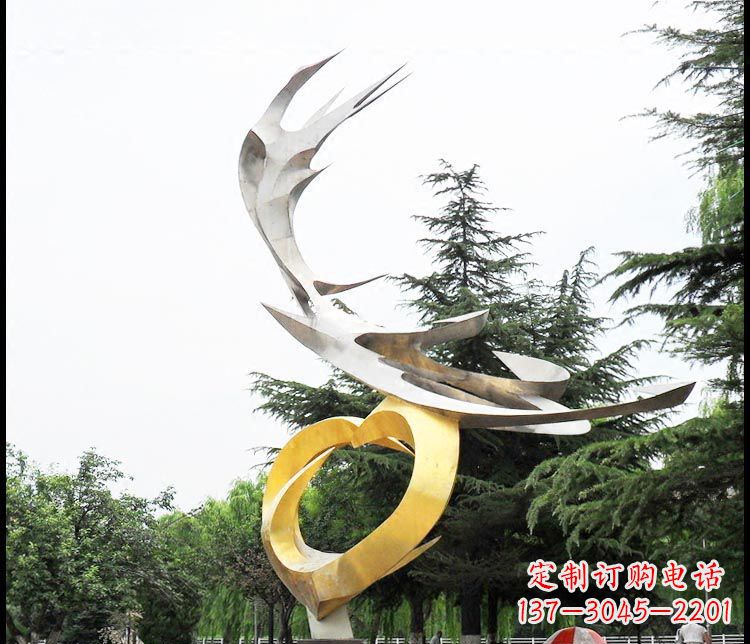 泰安典雅凤凰抽象雕塑