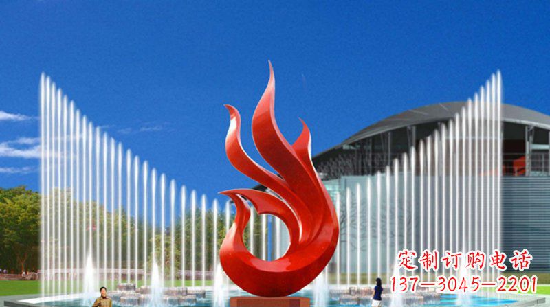 泰安中领雕塑凤凰抽象雕塑,精致品质,提升空间魅力