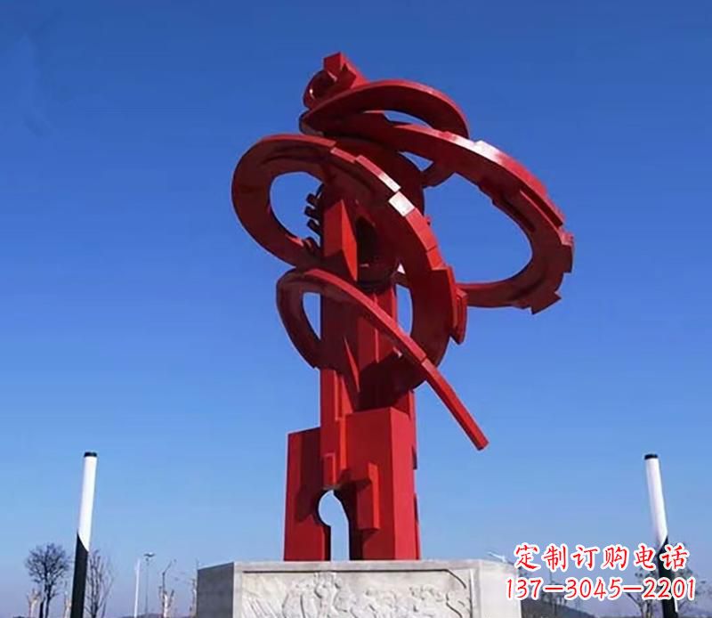 泰安飘带不锈钢抽象雕塑