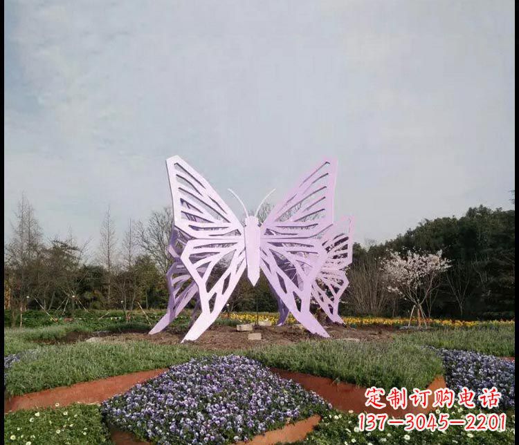 泰安中领雕塑厂家精美不锈钢蝴蝶雕塑