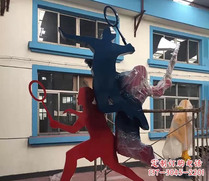 泰安2英寸不锈钢羽毛球雕塑