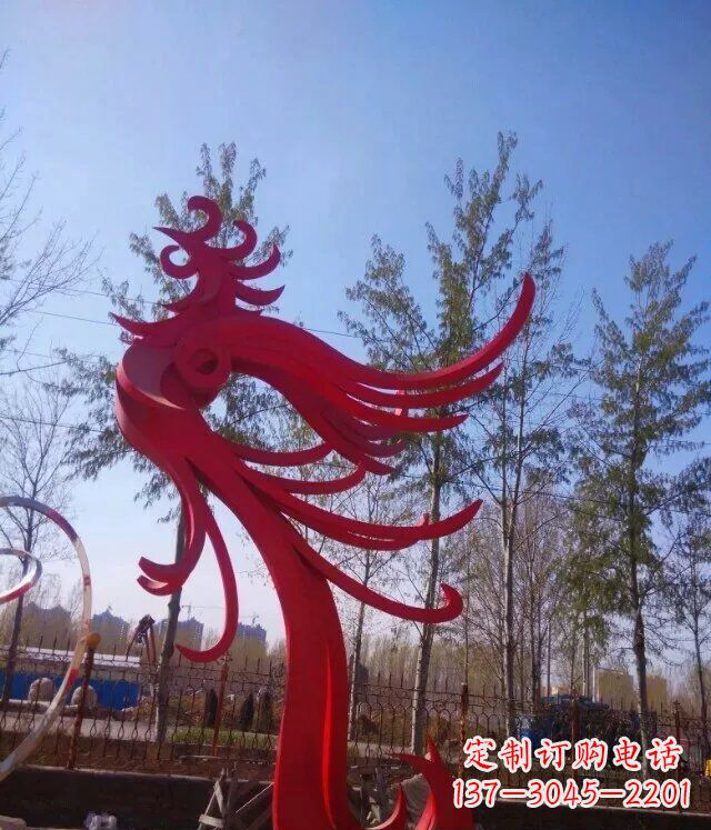 泰安中领雕塑凤凰大型抽象雕塑