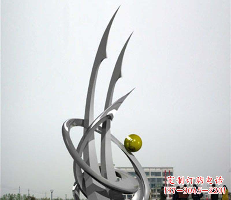 泰安不锈钢帆船抽象雕塑