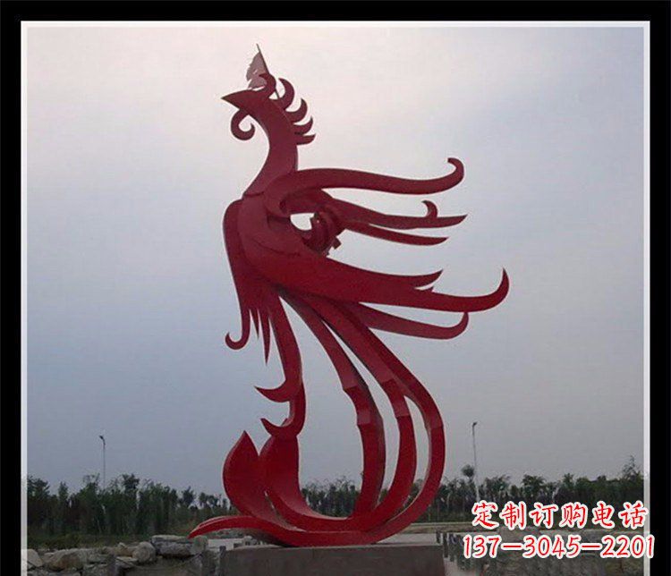 泰安精美不锈钢凤凰雕塑