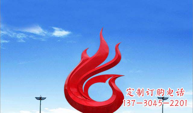 泰安优雅定制,高贵不锈钢凤凰雕塑
