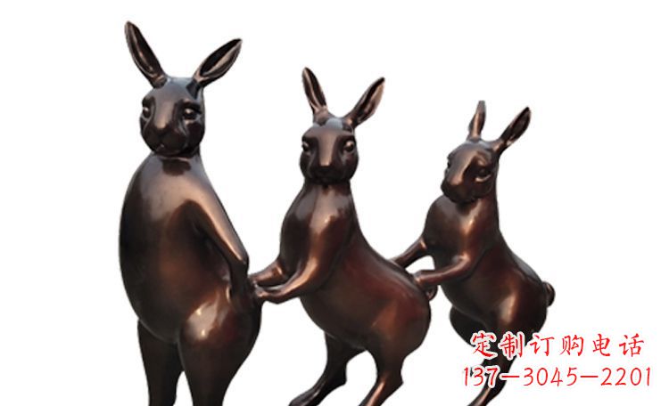 泰安天马行空的不锈钢光面兔子雕塑