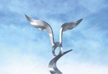 泰安中领雕塑出品：不锈钢海鸥雕塑