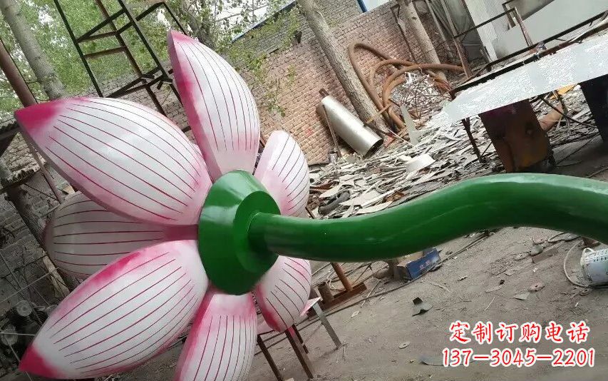 泰安中领雕塑-精致无比的不锈钢莲花雕塑