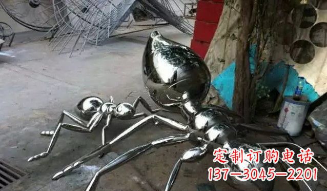 泰安中领雕塑|不锈钢蚂蚁雕塑