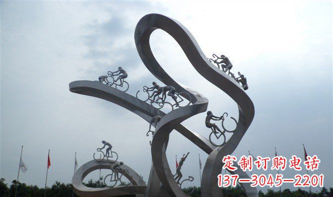 泰安让你个性十足的自行车雕塑
