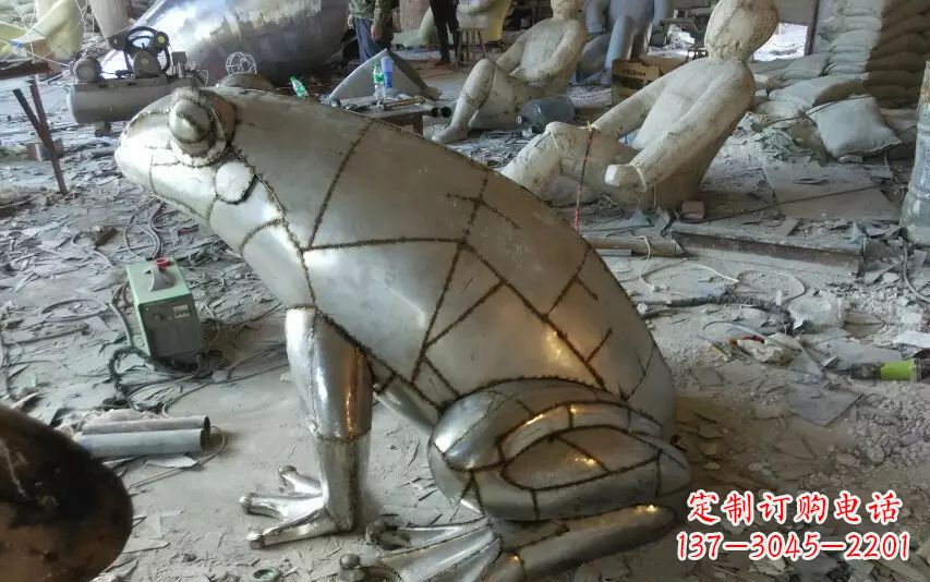 泰安中领雕塑精美不锈钢青蛙动物雕塑