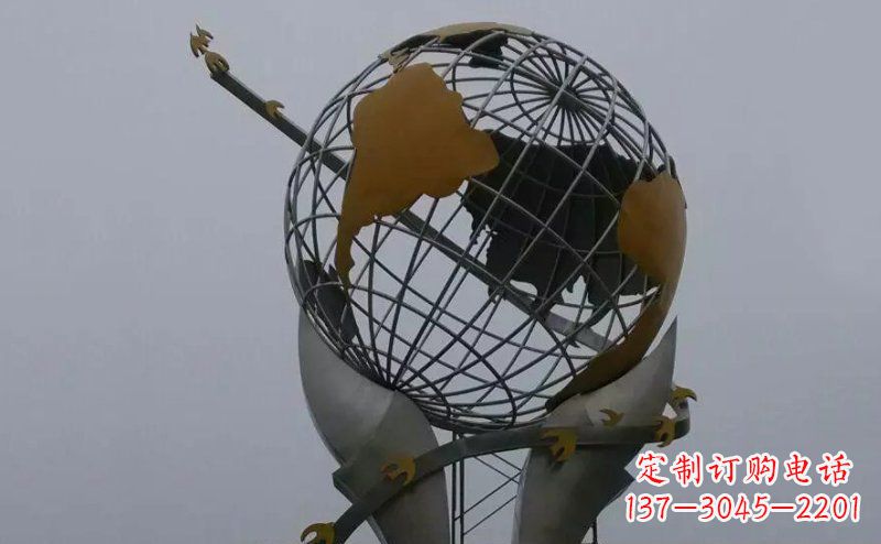 泰安不锈钢大地手托雕塑