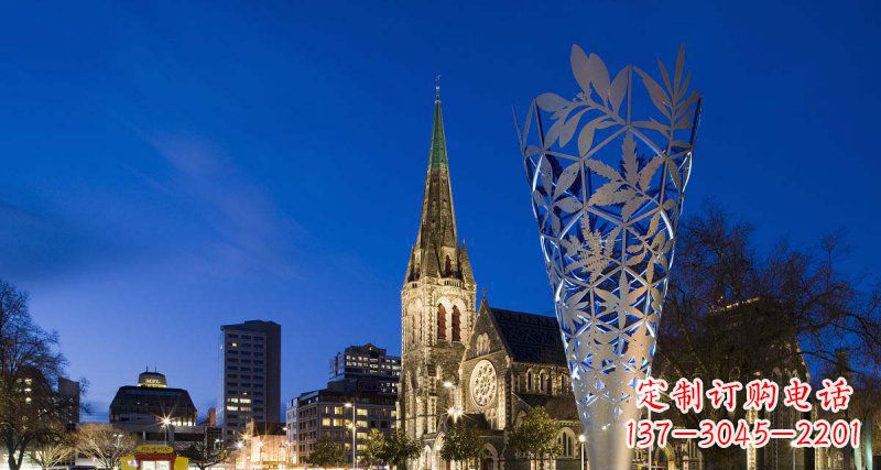 泰安不锈钢树叶雕塑——给现代空间带来优雅古朴之美