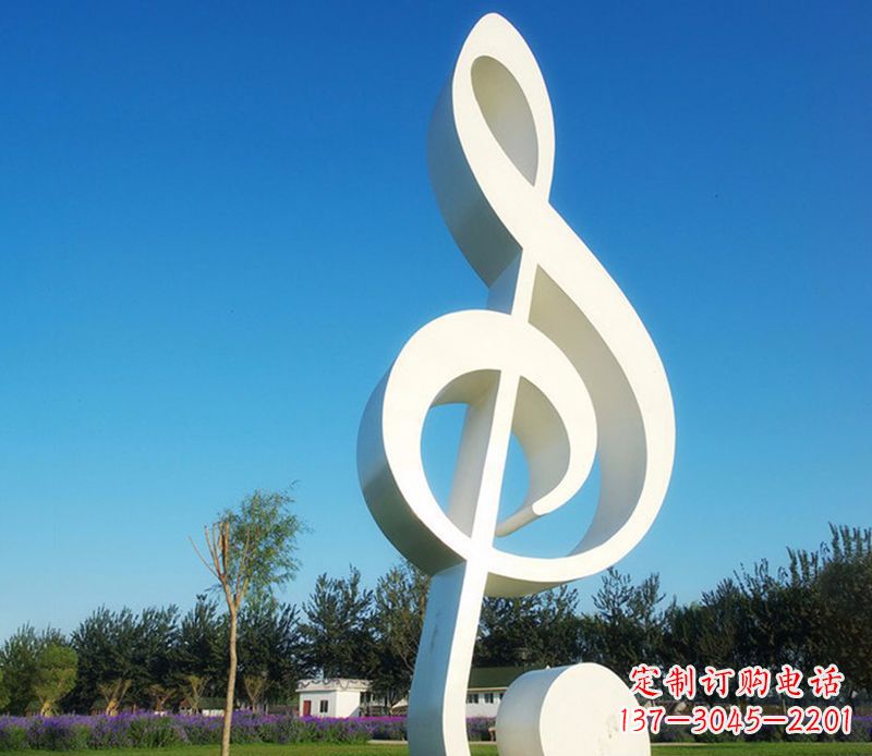 泰安不锈钢音符雕塑,把音乐之美立起来