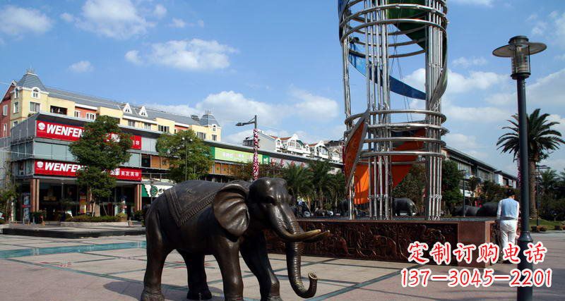 泰安大象雕塑,倍受关注