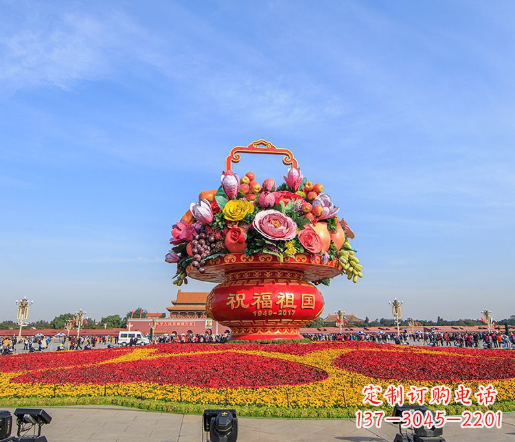 泰安大型不锈钢花篮雕塑,艺术缔造美好景观