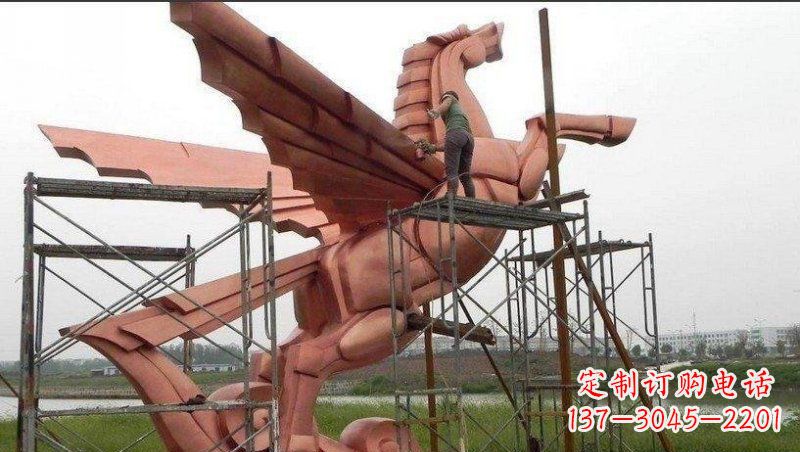 泰安飞马铜雕:完美艺术品