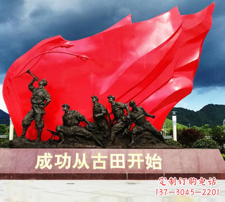 泰安专业打造精美战士铜雕