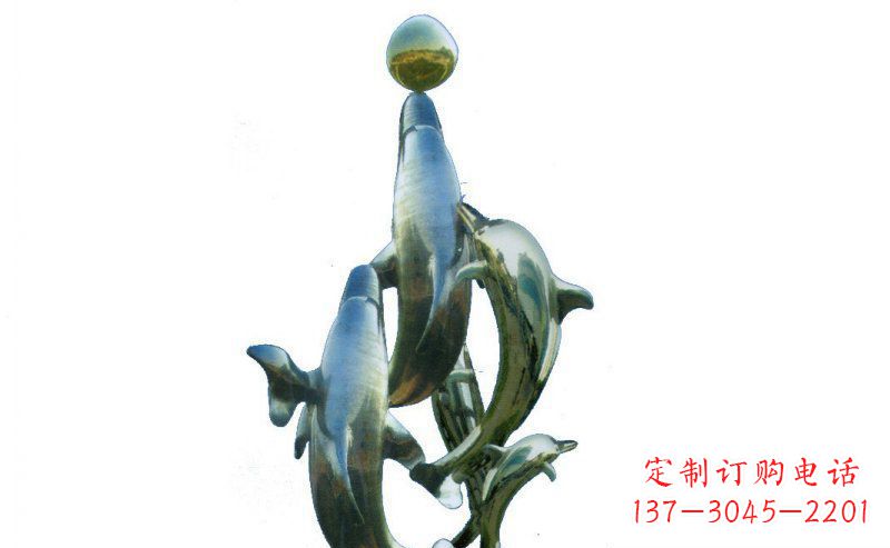 泰安优雅而精致的海豚雕塑