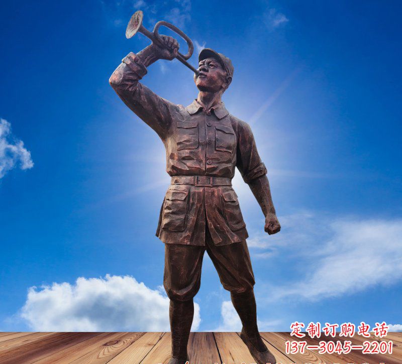 泰安领雕塑:具有历史意义的红军铜雕