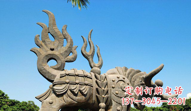 泰安铜牛雕塑，精致美观的热带雕塑