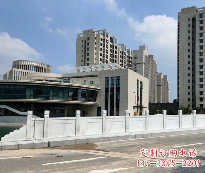 泰安广场景观大理石栏板雕塑