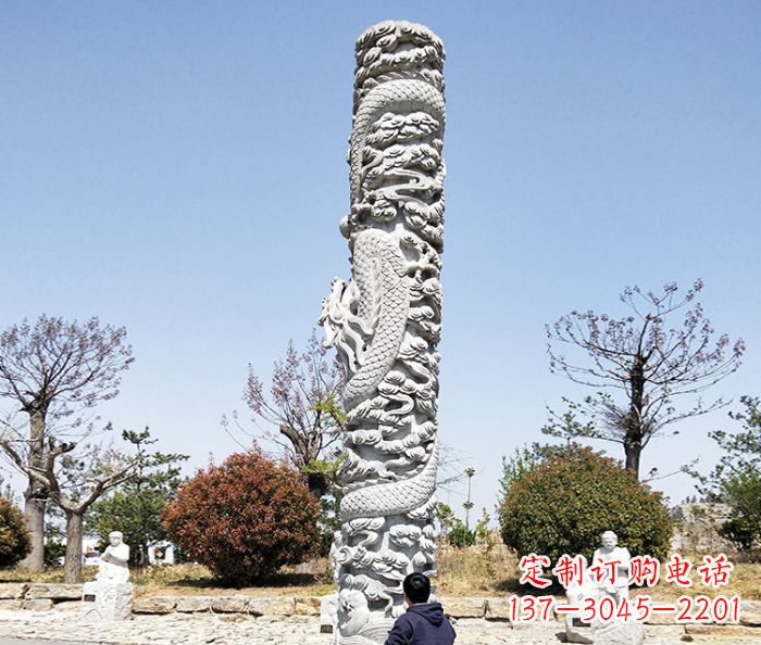 泰安欣赏传统工艺的极致雕塑——大理石盘龙柱石雕