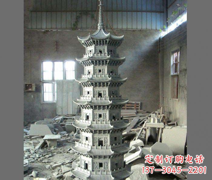 泰安多层宝塔石雕,让您的景观更加出彩