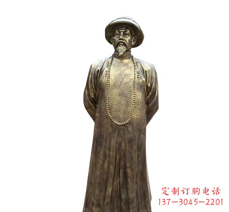 泰安纪念林则徐的铜雕精品
