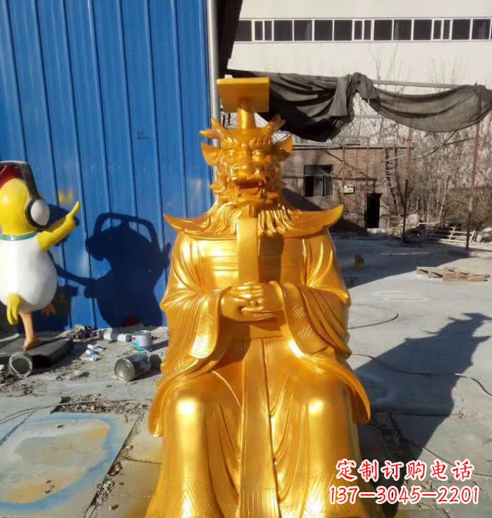 泰安中领雕塑:精美龙王铜雕