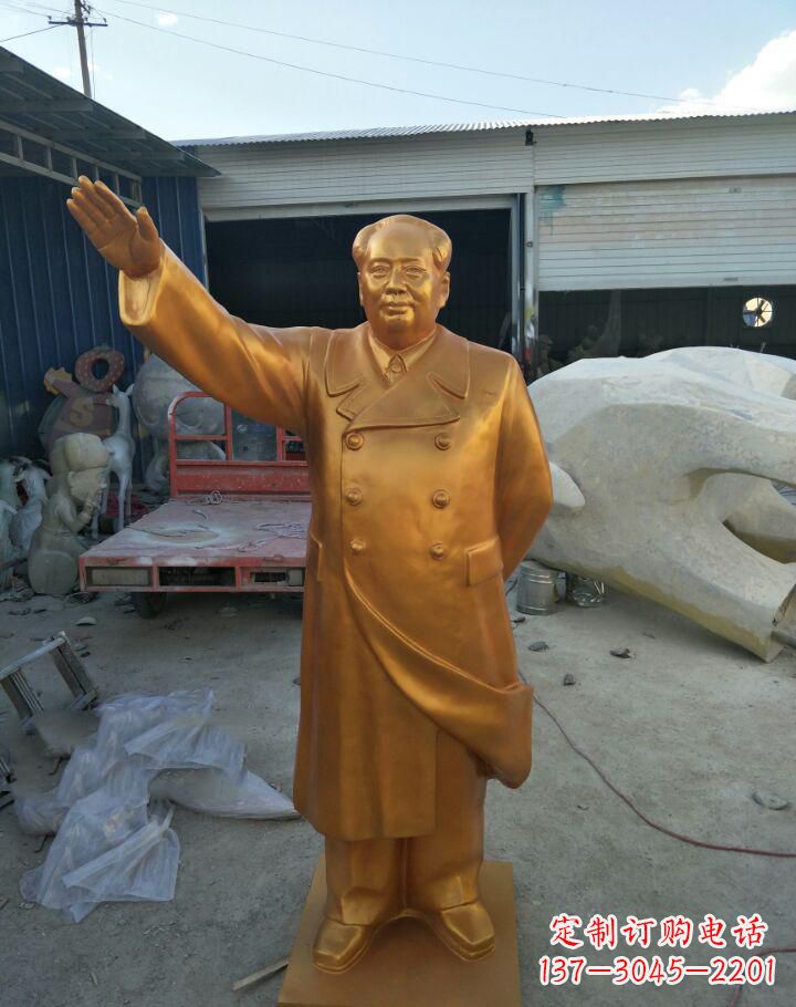 泰安毛主席铜雕——定制精美大型雕塑