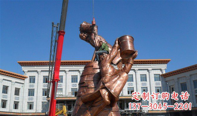 泰安尊贵跳舞的美女铜雕