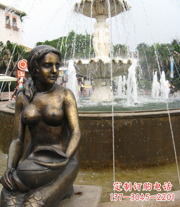 泰安海螺景观铜雕展现经典之美