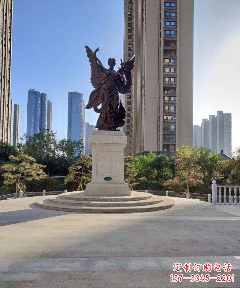 泰安中领雕塑:精致的女神铜雕