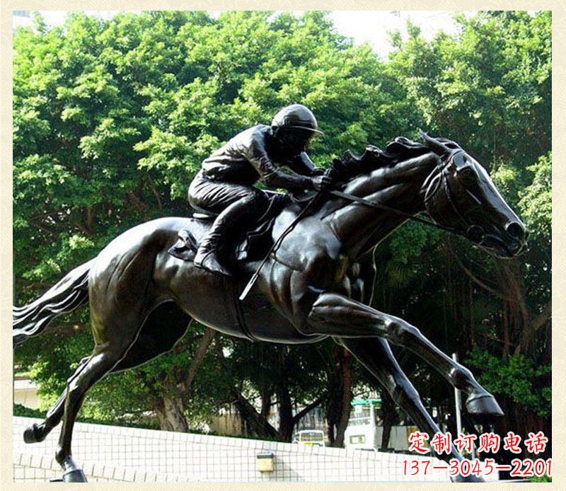 泰安精致骑马铜雕,把自然艺术带入生活