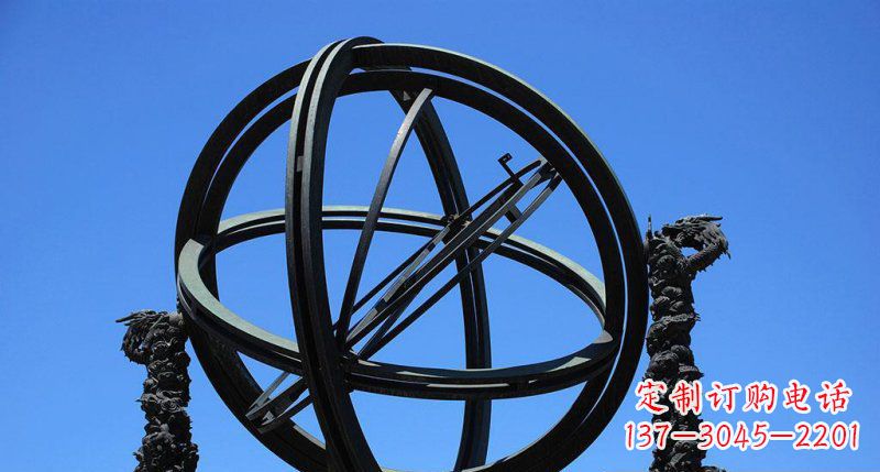 泰安广场青铜浑天仪雕塑