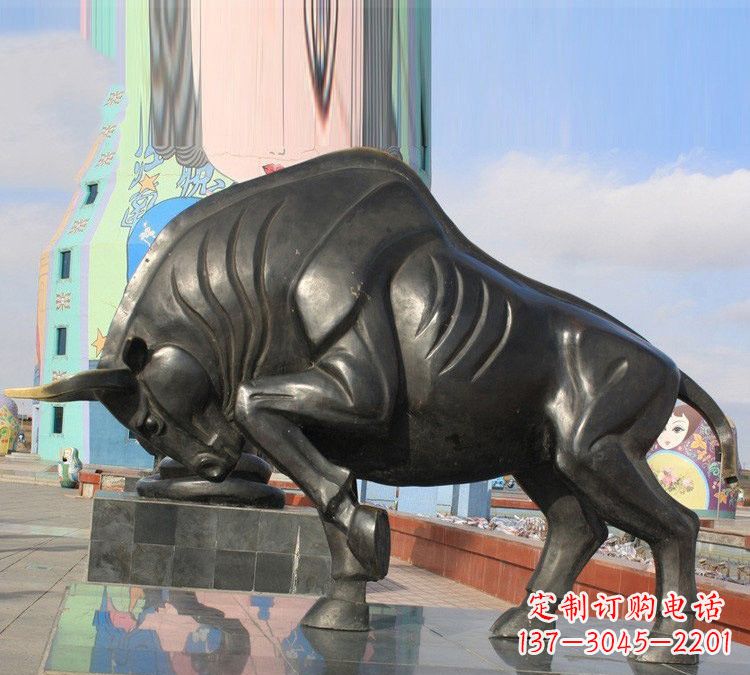 泰安十二生肖牛铜雕,传承千年传统