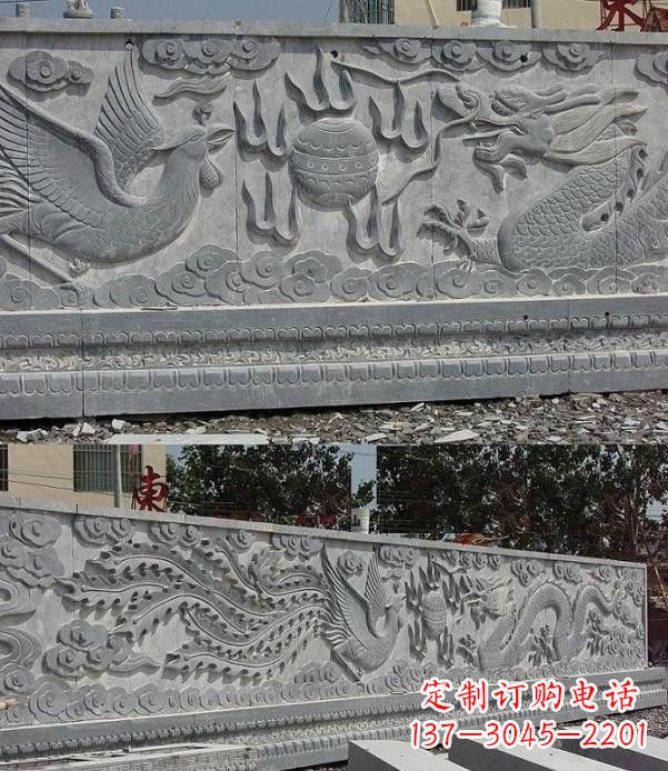 泰安精美石浮雕影壁雕塑