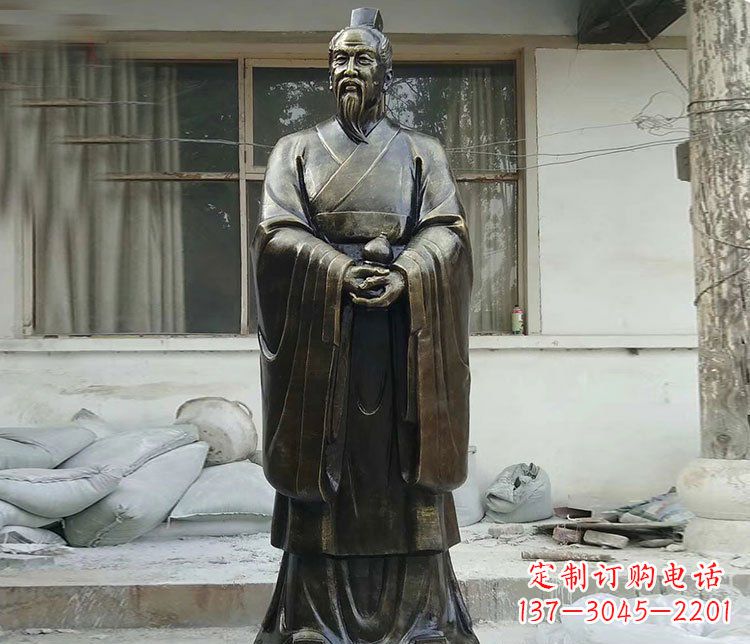泰安扁鹊人物铜雕塑,高雅栩栩如生