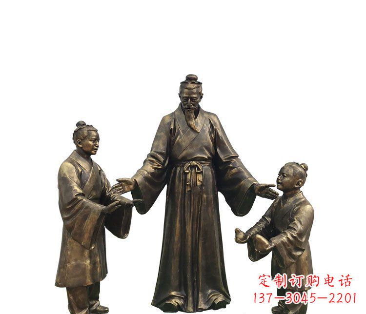 泰安精美铜雕孔融雕塑,温柔释放你的情怀