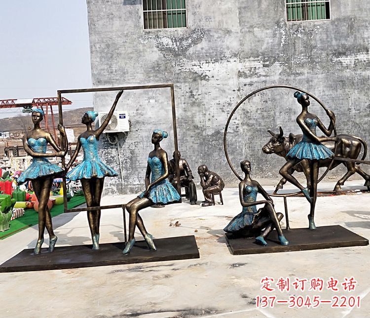 泰安领雕塑-精美女性铜雕塑