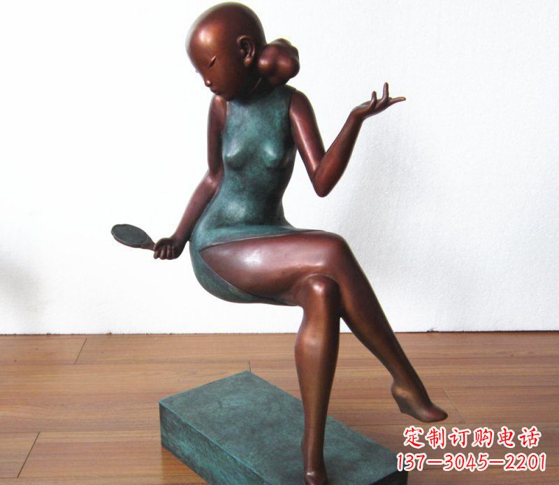 泰安高雅美女铜雕,展现优雅唯美