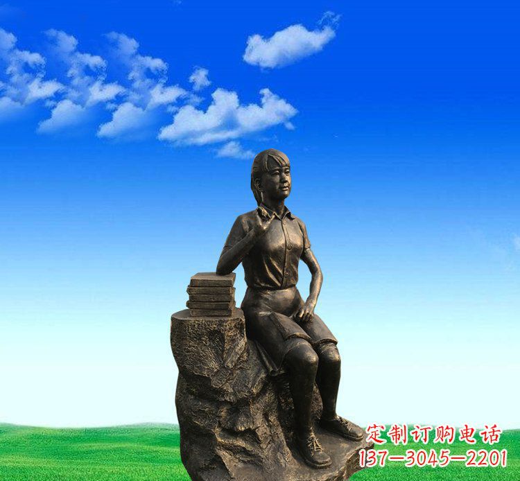 泰安展现美丽的美女雕塑
