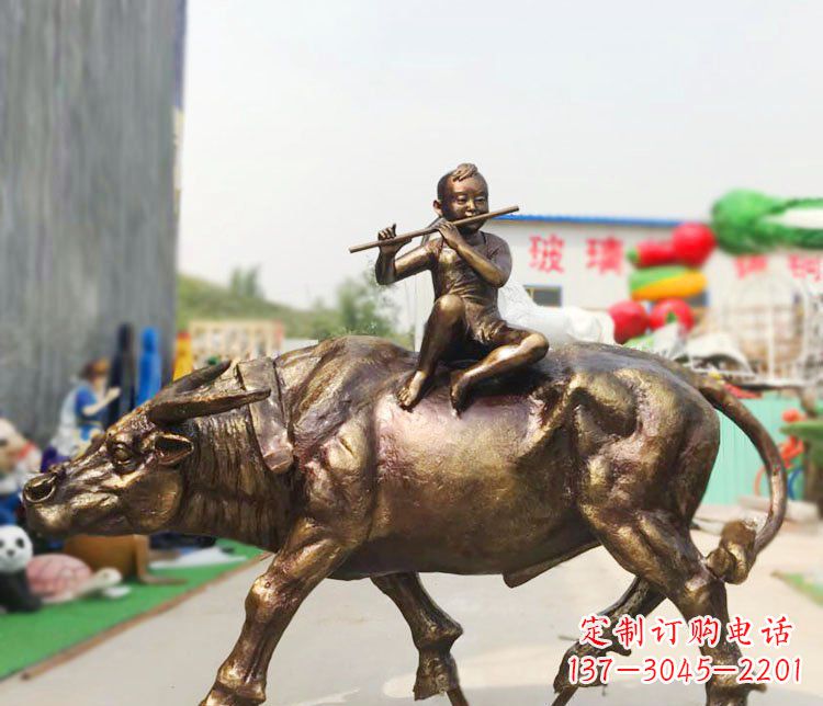泰安牧童铜雕:唤醒温暖的旅程