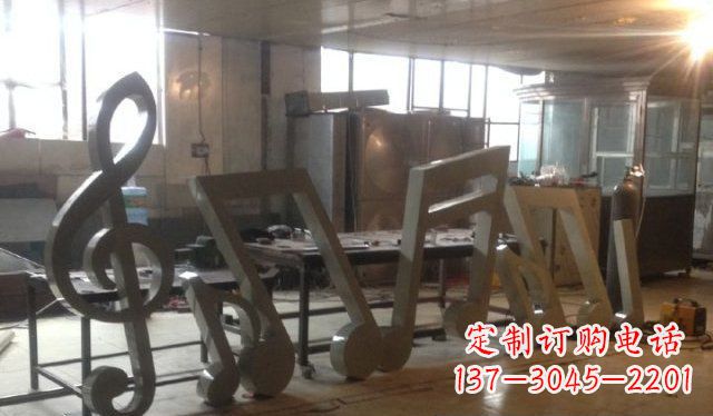 泰安广场音符不锈钢雕塑
