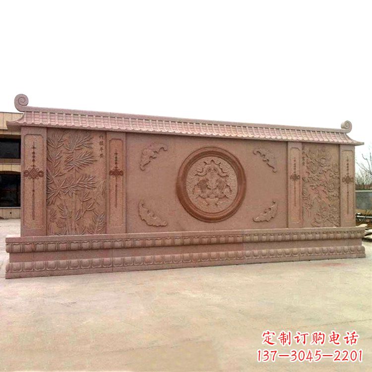 泰安广场影壁石雕