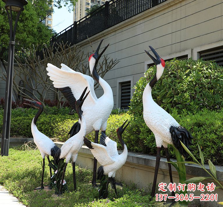 泰安精致仿真的仙鹤雕塑